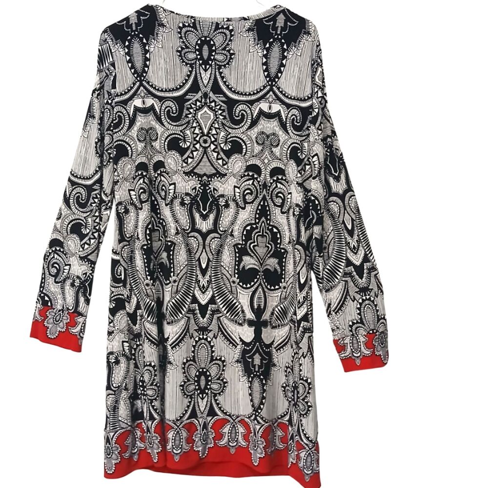 WOMENS PAISLEY BOAT-NECK SHIFT DRESS by NICOLE MILLER